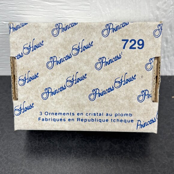 Princess House Lead Crystal Wreath, Christmas Tree & Candle Stick Set Of 3 #729 - Picture 4 of 11